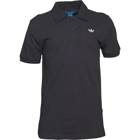 adidas polo zwart|adidas black striped polo.